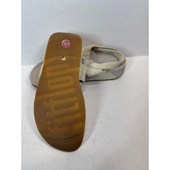 FitFlop Canvas Sandals Lace up Womens Size 8 - Picture 3 of 3